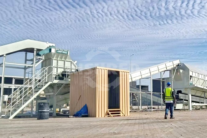 Разрыватель мешков для проекта переработки ТКО в Западной Азии