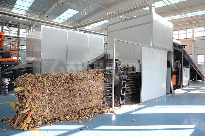 Гидравлический пресс для линии переработки промышленных отходов, провинция Хэнань, Китай