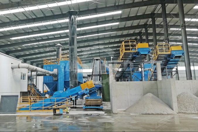 Стационарный проект по переработке отходов строительства и сноса в Цзилине, Китай